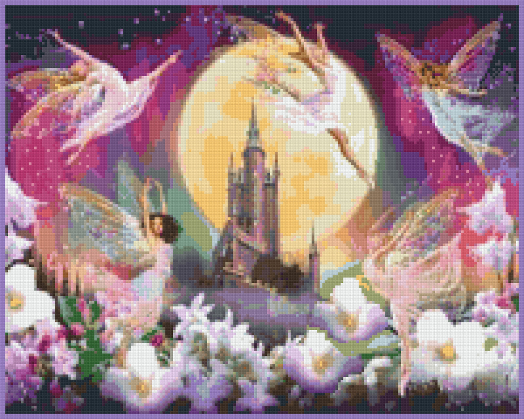 Fairy Castle Sixteen [16] Baseplate PixelHobby Mini-mosaic Art Kit image 0